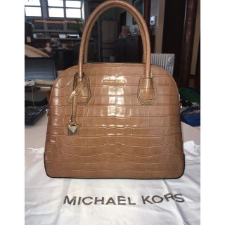 マイケルコース(Michael Kors)の【新品タグ付き】MICHAEL KORS マイケルコース レザードーム キャメル(ハンドバッグ)