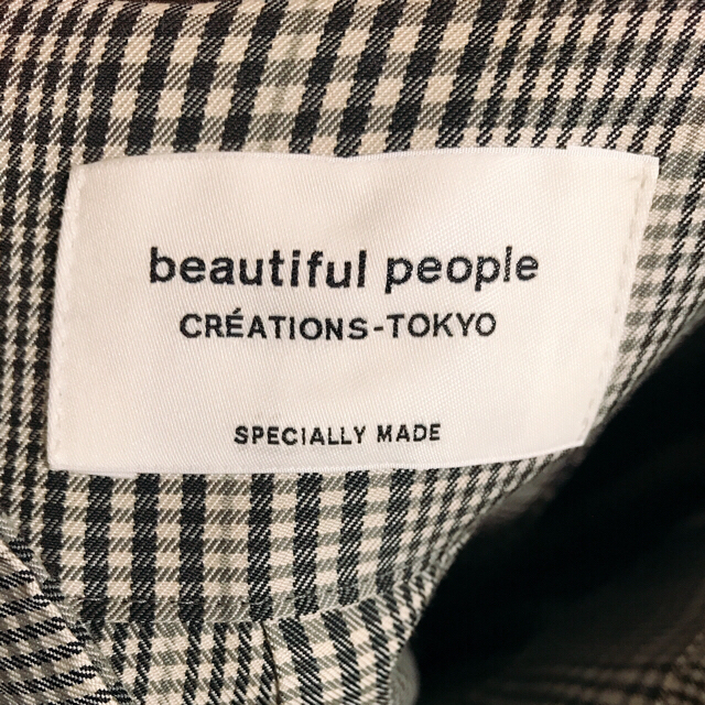 beautiful people(ビューティフルピープル)の特別価格〈beautiful people〉チェックバックリボンワンピース レディースのワンピース(ロングワンピース/マキシワンピース)の商品写真