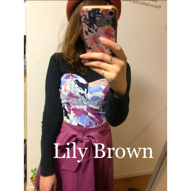 Lily Brown(リリーブラウン)の☆Lily Brown☆リリーブラウン  総柄ビスチェ レディースのトップス(ベアトップ/チューブトップ)の商品写真