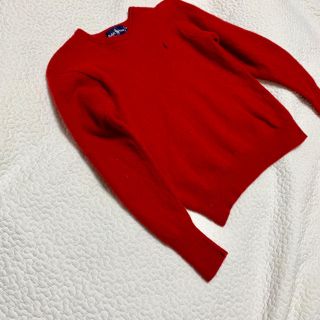 ラルフローレン(Ralph Lauren)の【ラルフローレン】ウール100% 赤ニット シャギー(ニット/セーター)