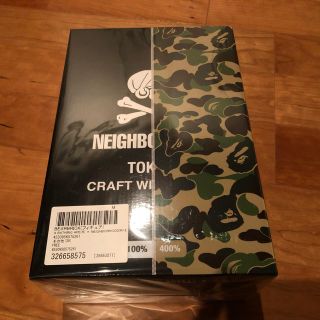 アベイシングエイプ(A BATHING APE)の新品 bape neighborhood ベアブリック 100% 400%(その他)