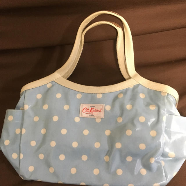 Cath Kidston(キャスキッドソン)の本物Cath Kidston キャスキッドソン ドット 水玉 ハンド バッグ  レディースのバッグ(ハンドバッグ)の商品写真