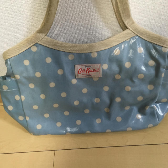 Cath Kidston(キャスキッドソン)の本物Cath Kidston キャスキッドソン ドット 水玉 ハンド バッグ  レディースのバッグ(ハンドバッグ)の商品写真