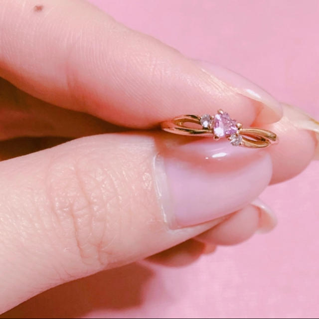 4℃(ヨンドシー)の4°C ピンキーリング ♡型 レディースのアクセサリー(リング(指輪))の商品写真