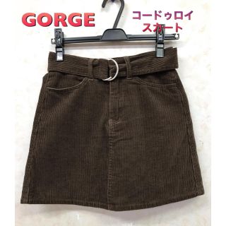 ゴージ(GORGE)のGORGE   コーデュロイ スカート(ミニスカート)