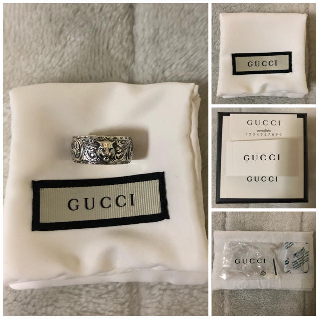 Gucci(グッチ)のGUCCI シルバーリング キャットヘッド 15号 メンズのアクセサリー(リング(指輪))の商品写真