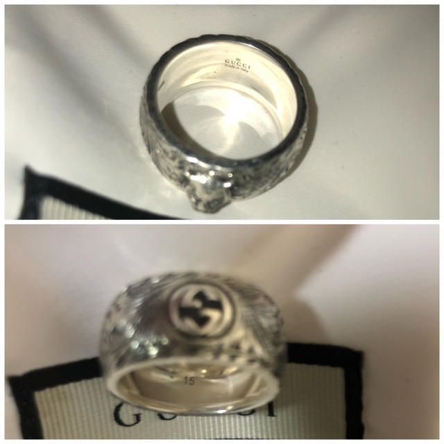 GUCCI シルバーリング キャットヘッド 15号 GUCCI シルバーリング キャットヘッド 15号