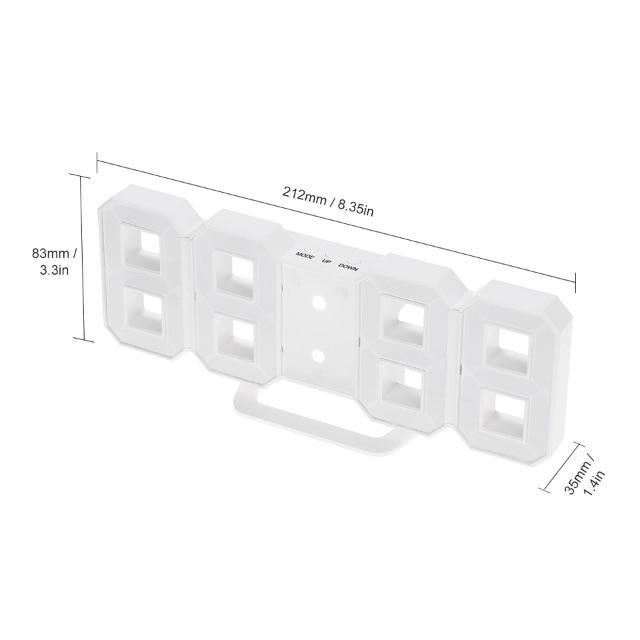 すごく格好いい LEDデジタル 3D 置き時計 インテリア/住まい/日用品のインテリア小物(置時計)の商品写真