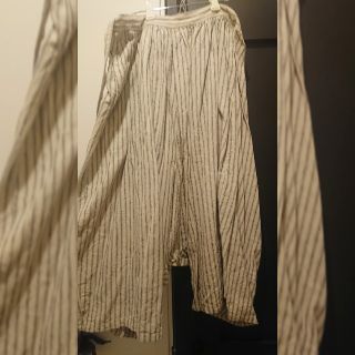 ネストローブ(nest Robe)の【nestRobe】ストライプ柄リネンコットンサルエル風パンツ

(サルエルパンツ)