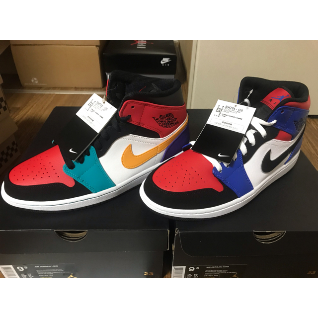 NIKE(ナイキ)の【27.5】NIKE AIR JORDAN1 MID 2足セット  メンズの靴/シューズ(スニーカー)の商品写真