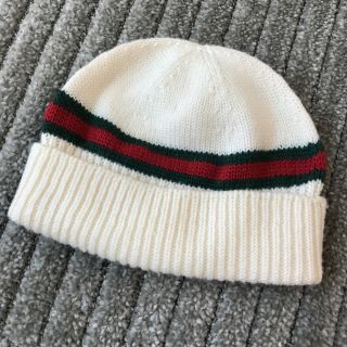 グッチ(Gucci)のGUCCI グッチ ニットキャップ  グッチカラー 帽子 ベビー L キッズ(帽子)