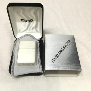 ジッポー(ZIPPO)のジッポ スターリングシルバー アーマー モデル(タバコグッズ)