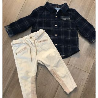 ザラキッズ(ZARA KIDS)のzara  キッズ (ベビー)ズボンとシャツセット(パンツ)