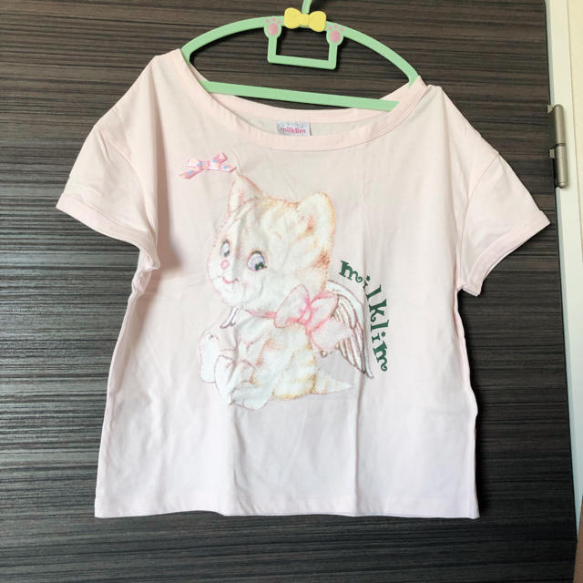milklim(ミルクリーム)のmilklim 猫 Tシャツ レディースのトップス(Tシャツ(半袖/袖なし))の商品写真
