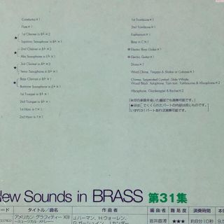 代引き人気 吹奏楽譜new Sounds ディズニー メドレー Brass In その他