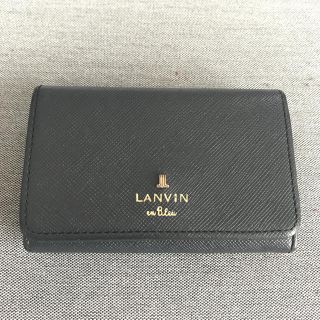 ランバンオンブルー(LANVIN en Bleu)のlanvin en bleu カードケース ネイビー(名刺入れ/定期入れ)