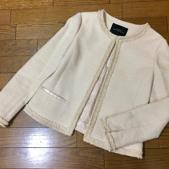 UNITED ARROWS green label relaxing(ユナイテッドアローズグリーンレーベルリラクシング)のUNITED ARROWS グリーンレーベル ツイードジャケット 春物 美品 レディースのジャケット/アウター(ノーカラージャケット)の商品写真