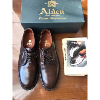 オールデン(Alden)の新品 Alden シガーコードバン プレーントゥ ラベロ ウイスキー オールデン(ドレス/ビジネス)