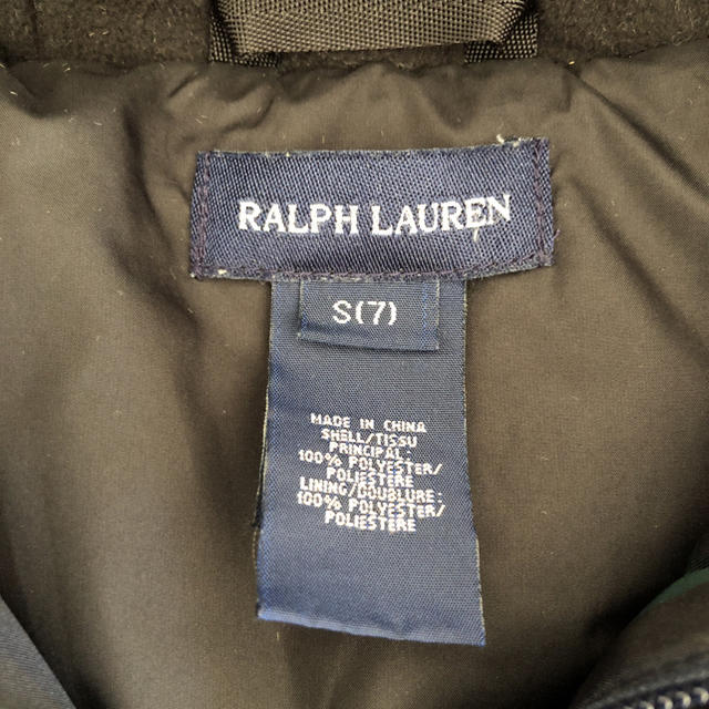 Ralph Lauren(ラルフローレン)の☆ラルフローレン  ダウンジャケット ブラックチェック 130cm☆ キッズ/ベビー/マタニティのキッズ服女の子用(90cm~)(ジャケット/上着)の商品写真