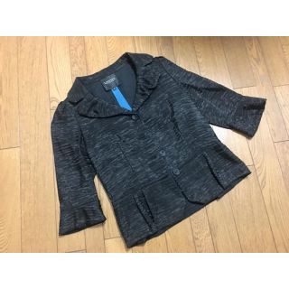 ランバンコレクション(LANVIN COLLECTION)の☆美品☆ランバンコレクション＊薄手ジャケット(ノーカラージャケット)