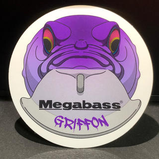 メガバス(Megabass)のメガバス グリフォン ステッカー 紫(ルアー用品)