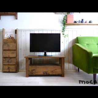 TVラック　アンティーク風　（70B）moca(家具)