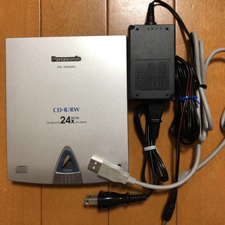 パナソニック(Panasonic)のPanasonic パナソニックポータブル CD-R/RW KXL-RW40AN(PC周辺機器)