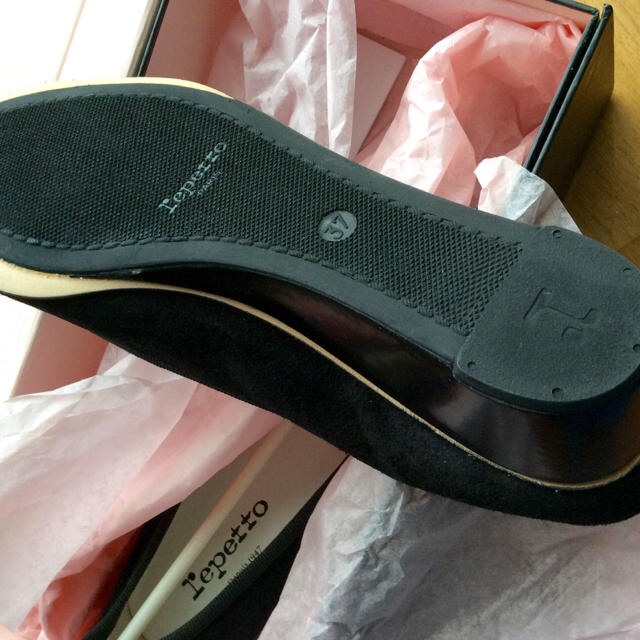 レペット REPETTO♪新品 未使用品ブラックのスウェードシューズ　NORMA