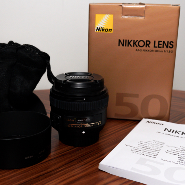 Nikon(ニコン)のNikon AF-S NIKKOR 50mm f/1.8G スマホ/家電/カメラのカメラ(レンズ(単焦点))の商品写真