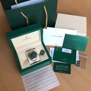 ロレックス(ROLEX)の陳 健二様専用 ROLEX ロレックスサブマリーナ グリーン 116610lv(腕時計(アナログ))