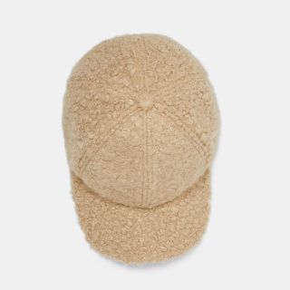 ZARA - 完売品 ザラ ボア キャップ 帽子 テディベア プードル テッド ... 完売品ZARAタイダイ柄フリースキャップ