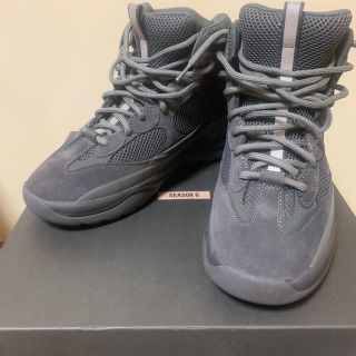 yeezy season6 デザートブーツ スエード ダークグレー 44(ブーツ)