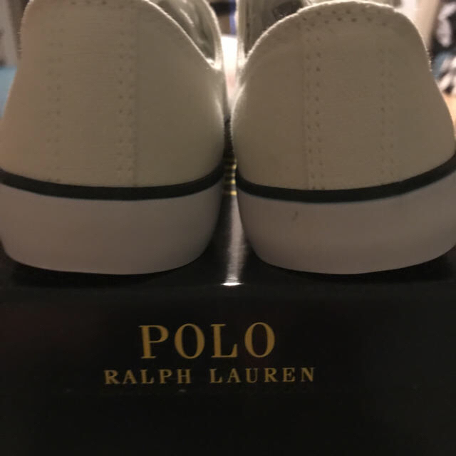 POLO RALPH LAUREN(ポロラルフローレン)の新品 ポロ ラルフローレン スニーカー白 キッズ/ベビー/マタニティのキッズ靴/シューズ(15cm~)(スニーカー)の商品写真