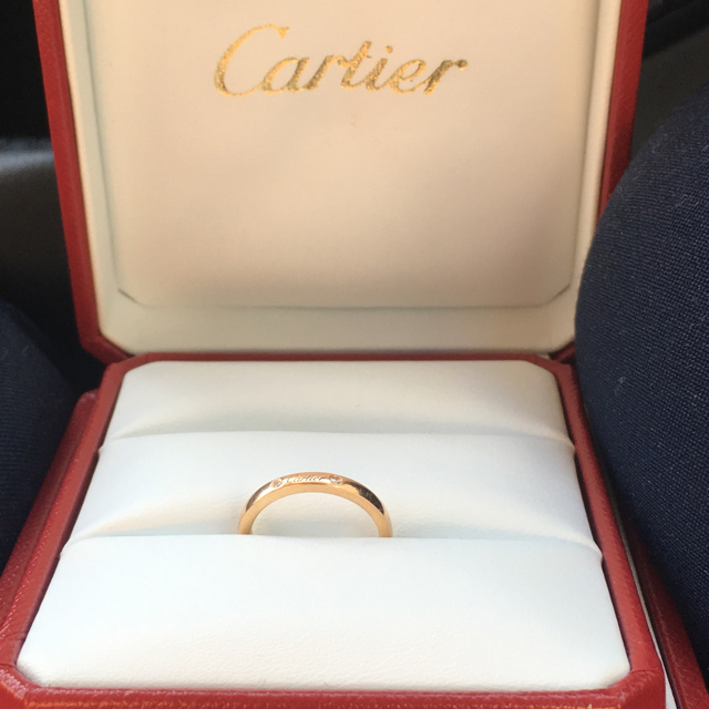 Cartier(カルティエ)のちえぞう728様専用  カルティエ  バレリーナ  ダイヤ三粒  リング レディースのアクセサリー(リング(指輪))の商品写真