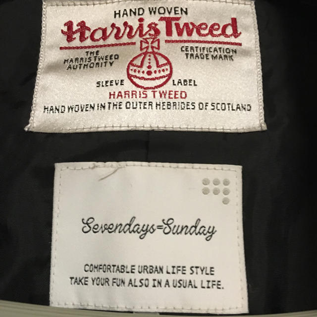 Harris Tweed(ハリスツイード)のハリスツイード チェスターコート メンズ メルトン Harris Tweed メンズのジャケット/アウター(チェスターコート)の商品写真