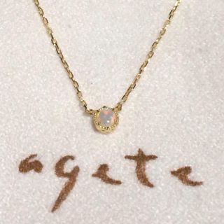 agete - agete K18YGオパールネックレスの通販 by shop|アガットなら