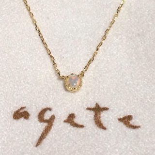 agete - agete K18YGオパールネックレスの通販 by shop｜アガットなら ...