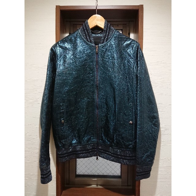 DIESEL(ディーゼル)のレア❗定価20万弱 DIESEL BLACK GOLD レザー MA-1 レディースのジャケット/アウター(ブルゾン)の商品写真