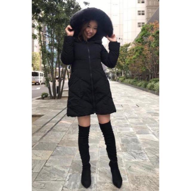 レディース rienda - 新品タグ付き リエンダFaux Fur ストレッチダウンCT コート黒の通販 by kitty's shop|リエンダならラクマ センチにな