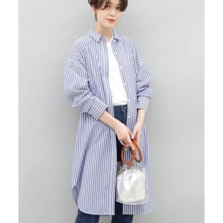 アダムエロぺ(Adam et Rope')のアダムエロペ 2018SS 定価1.6万 オーバーシャツワンピース(ひざ丈ワンピース)