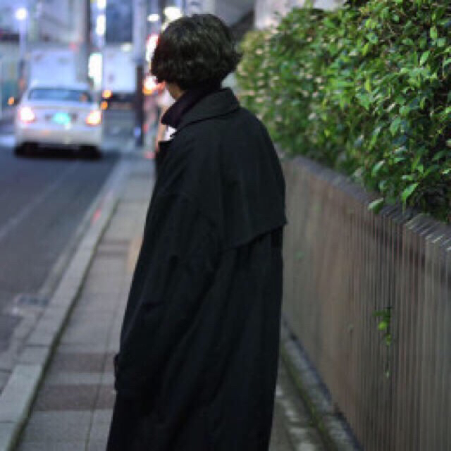 Jieda(ジエダ)のJieDa　KERSEY OVER COAT (BLK) メンズのジャケット/アウター(ステンカラーコート)の商品写真