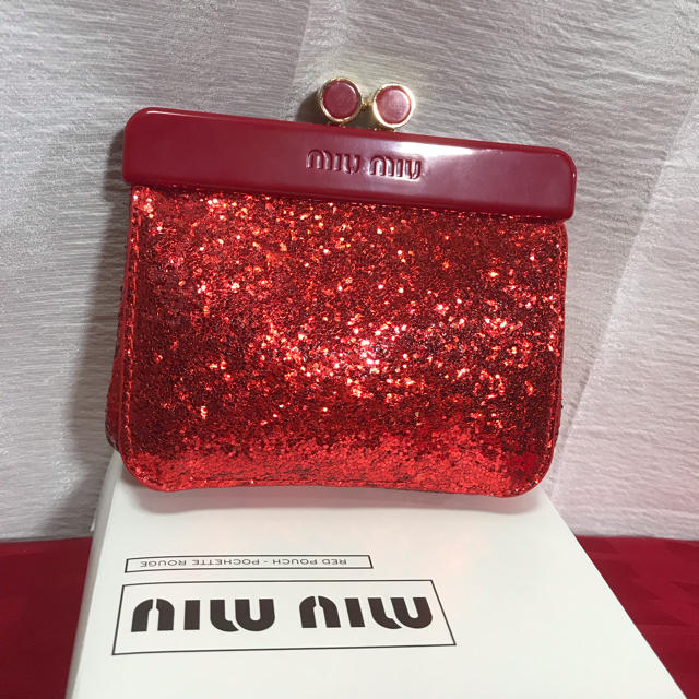 miu miu ミュウミュウ スポンコール ポーチ 正規品