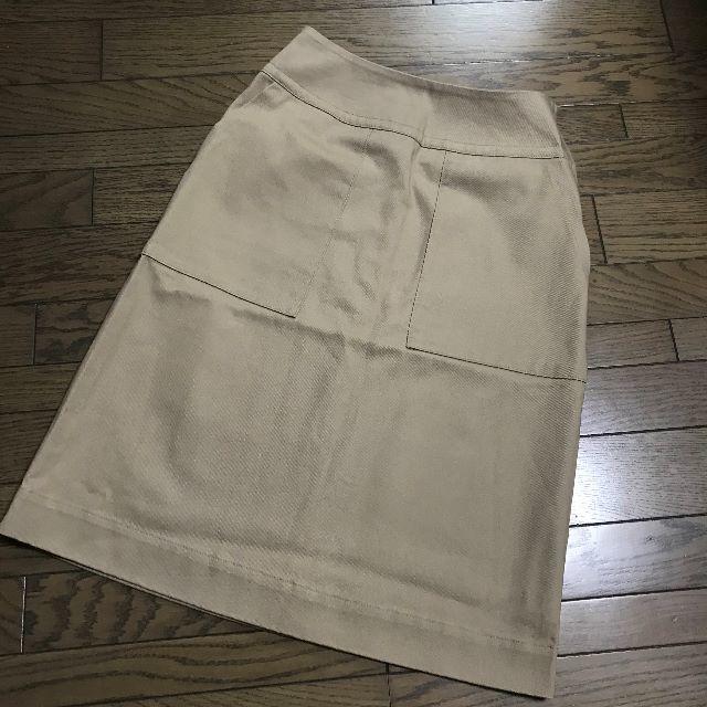 bulle de savon(ビュルデサボン)のビュルデサボン ベージュ 台形ロングチノスカート レディースのスカート(ロングスカート)の商品写真
