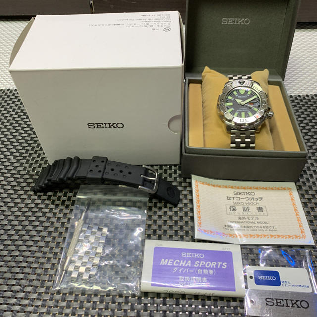 美品 SEIKO DIVER'S ブラックモンスター