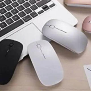 新品 ホワイト 充電式マウス 静音タイプノートPCマック対応ワイヤレス(PCパーツ)