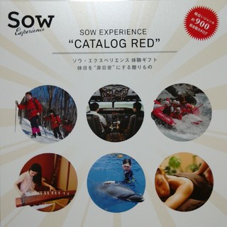 sow experience catalog red ソウ　カタログレッド(レストラン/食事券)