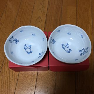 ダイマル(大丸)のさくらパンダ食器2個セット(キャラクターグッズ)