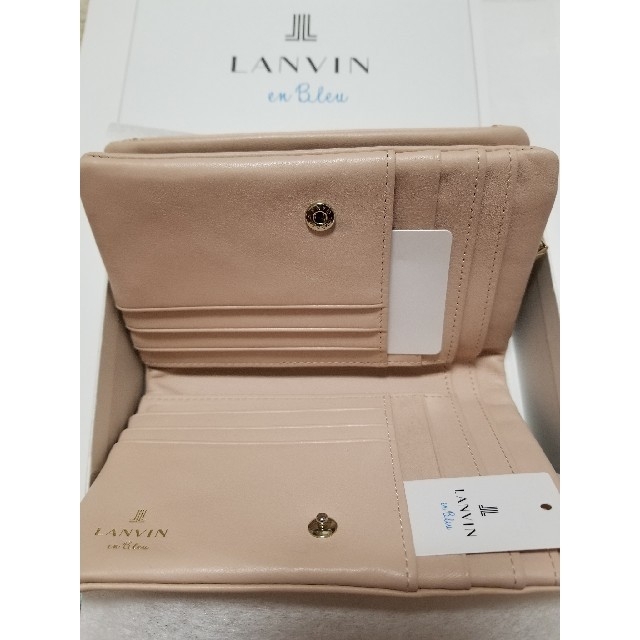 LANVIN en Bleu(ランバンオンブルー)のLANVIN en blue　財布　ピンクベージュ　最終お値下げ！ レディースのファッション小物(財布)の商品写真