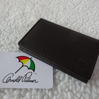 アーノルドパーマー(Arnold Palmer)の【新品/本物】Arnold Palmer(アーノルドパーマー)名刺入れ/チョコ(名刺入れ/定期入れ)