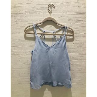 エイチアンドエム(H&M)の【新品】H&M ブルー キャミソール(キャミソール)